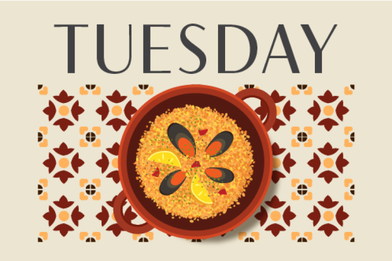 Tue – House Made Paella $25